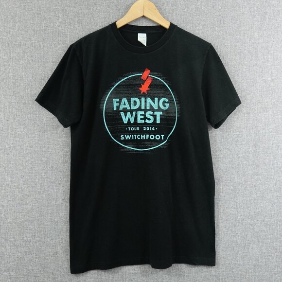 Switchfoot Fading West Tour 2014 Band T-Shirt Black Size Medium 100% Cotton - Picture 1 of 5